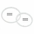 Time2Play Wheel Bead Lock Rings for 2 Wheel Baja-5 - White TI3521757